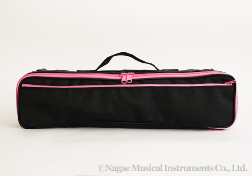 S ハヤシ フルートケースカバー ブラック ピンクライン 管楽器専門店 永江楽器