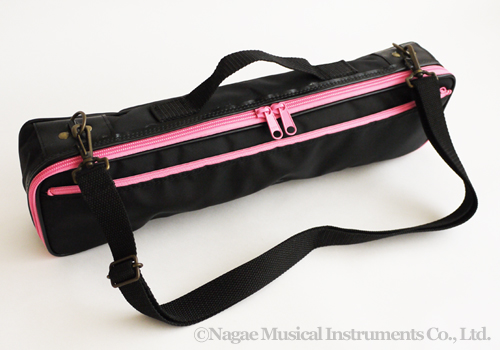 S ハヤシ フルートケースカバー ブラック ピンクライン 管楽器専門店 永江楽器 S ハヤシ フルートケースカバー ブラック ピンクライン 管楽器専門店 永江楽器