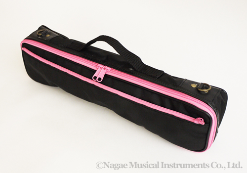S ハヤシ フルートケースカバー ブラック ピンクライン 管楽器専門店 永江楽器 S ハヤシ フルートケースカバー ブラック ピンクライン 管楽器専門店 永江楽器