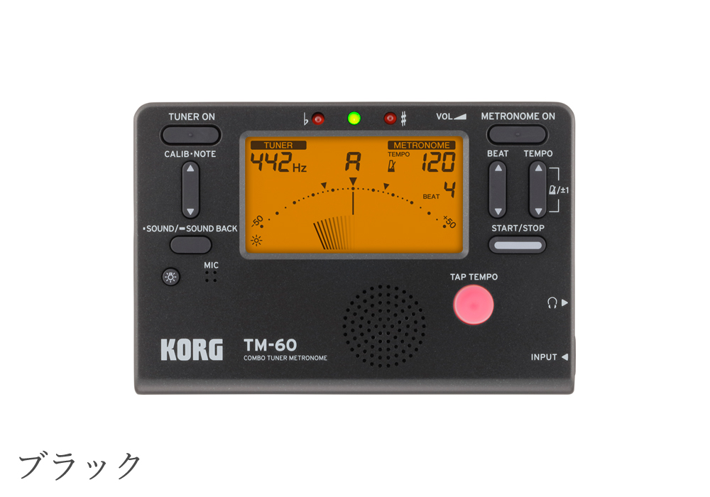 コルグ チューナーメトロノームTM-60｜ 管楽器専門店 永江楽器