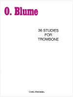 トロンボーン教本　ブルーム：36の練習曲（C.Fischer版） 