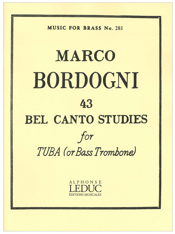 ヨノワール UR 初版 チューバ教本 ボルドーニ：43のベルカント練習曲(A.Leduc版)｜ 管楽器