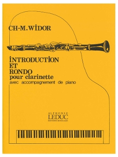 クラリネット楽譜ヴィドール：序奏とロンド(Leduc版)