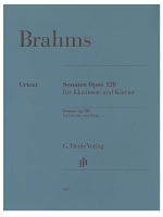 クラリネット楽譜ブラームス：2つのソナタ(GH版)